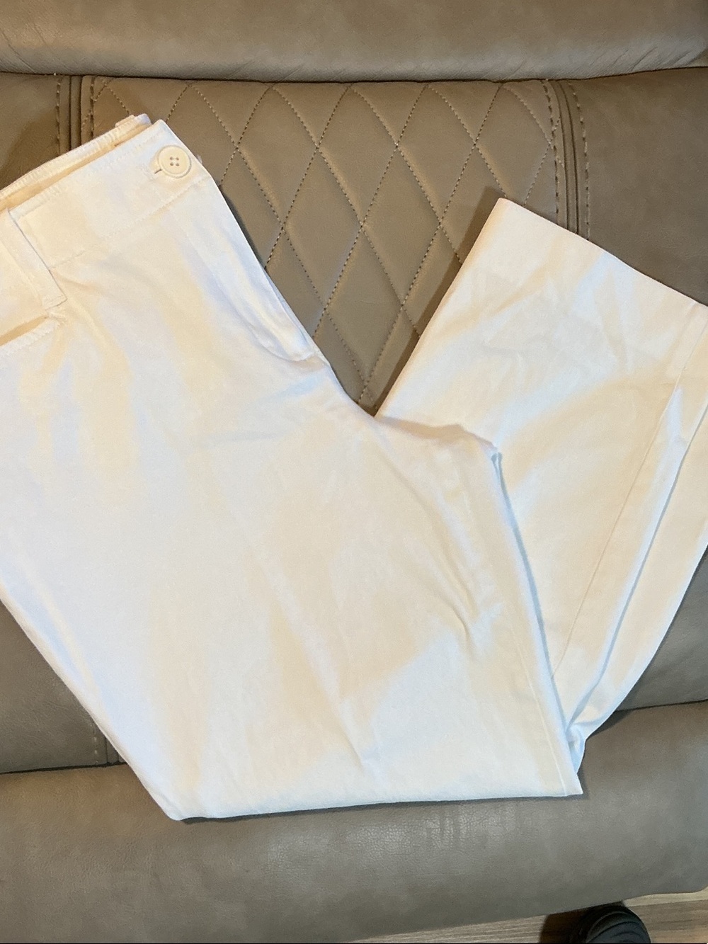 Talbots White Straight-Leg Jeans